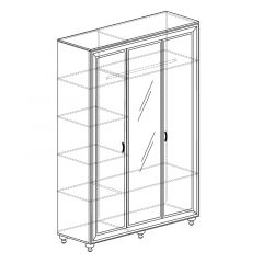 Шкаф 3-дверный с зеркалом №361 Афины в Камышлове - kamyshlov.mebel24.online | фото 2