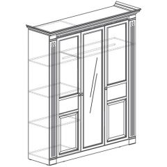 Шкаф 3-х дверный №180 "Лючия" Дуб оксфорд в Камышлове - kamyshlov.mebel24.online | фото 2
