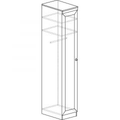 Шкаф для одежды №614 Инна Денвер темный в Камышлове - kamyshlov.mebel24.online | фото 3