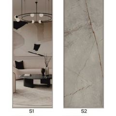 Шкаф-купе 1300 серии SILVER S1+S1+B2+PL2 (2 ящика+1 штанга+1 полка) профиль «Серебро» в Камышлове - kamyshlov.mebel24.online | фото 7
