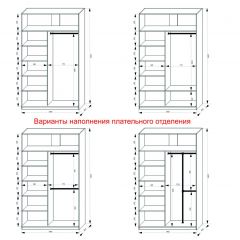 Шкаф-купе 1400 серии SOFT D1+D3+B2+PL1 (2 ящика+1штанга) профиль «Графит» в Камышлове - kamyshlov.mebel24.online | фото 7