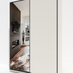 Шкаф-купе 1600 серии SOFT D1+D3+B2+PL1 (2 ящика+1штанга) профиль «Графит» в Камышлове - kamyshlov.mebel24.online | фото 2