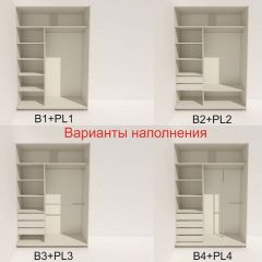 Шкаф-купе 1600 серии SOFT D1+D3+B2+PL1 (2 ящика+1штанга) профиль «Графит» в Камышлове - kamyshlov.mebel24.online | фото 5