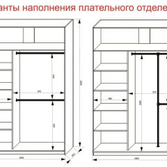 Шкаф-купе 1600 серии SOFT D6+D4+B2+PL2 (2 ящика+1штанга+1 полка) профиль «Капучино» в Камышлове - kamyshlov.mebel24.online | фото 9