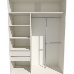 Шкаф-купе 1600 серии SOFT D8+D2+B2+PL4 (2 ящика+F обр.штанга) профиль «Графит» в Камышлове - kamyshlov.mebel24.online | фото 3