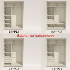 Шкаф-купе 1600 серии SOFT D8+D2+B2+PL4 (2 ящика+F обр.штанга) профиль «Графит» в Камышлове - kamyshlov.mebel24.online | фото 6
