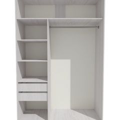 Шкаф-купе 1700 серии SILVER S4+S3Z+B2+PL1 (2 ящика+1 штанга) профиль «Серебро» в Камышлове - kamyshlov.mebel24.online | фото 2