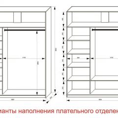 Шкаф-купе 1800 серии SOFT D1+D3+B2+PL1 (2 ящика+1штанга) профиль «Графит» в Камышлове - kamyshlov.mebel24.online | фото 6