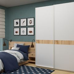 Шкаф-купе 1800 серии SOFT D6+D6+B2+PL3 (2 ящика+2штанги) профиль «Капучино» в Камышлове - kamyshlov.mebel24.online | фото 5