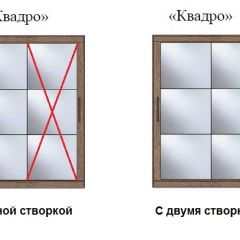 Шкаф-купе №19 Серия 3 Квадро (1700) Ясень Анкор светлый в Камышлове - kamyshlov.mebel24.online | фото 3