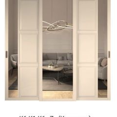 Шкаф-купе 2450 серии NEW CLASSIC K1+K1+K1+B22+PL4 (по 2 ящика лев/прав+F обр.штанга) профиль «Капучино» в Камышлове - kamyshlov.mebel24.online | фото 15