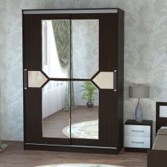 Шкаф-купе ПШ-2.9 1500 Фасад СТРЕЛКА (ВЕНГЕ стрелка беж) в Камышлове - kamyshlov.mebel24.online | фото