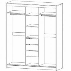 РИВЬЕРА Шкаф-купе 3х створчатый в Камышлове - kamyshlov.mebel24.online | фото 2