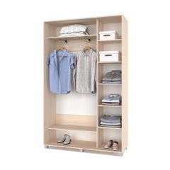 РОЛАНД Шкаф-купе Млечный дуб (450*1400) Р441 в Камышлове - kamyshlov.mebel24.online | фото 3