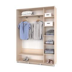 РОЛАНД Шкаф-купе Млечный дуб (450*1600) Р461 в Камышлове - kamyshlov.mebel24.online | фото 5