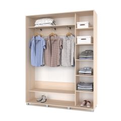 РОЛАНД Шкаф-купе Млечный дуб (450*1700) Р471 в Камышлове - kamyshlov.mebel24.online | фото 3