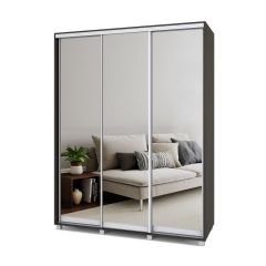 РОЛАНД Шкаф-купе с зеркалами Венге (450*1700) Р473 в Камышлове - kamyshlov.mebel24.online | фото