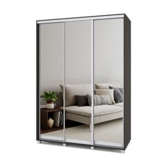 РОЛАНД Шкаф-купе с зеркалами Венге (600*1600) Р663 в Камышлове - kamyshlov.mebel24.online | фото