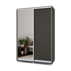 РОЛАНД Шкаф-купе с зеркалом Венге (450*1500) Р452 в Камышлове - kamyshlov.mebel24.online | фото 2
