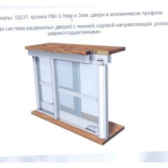 Шкаф-купе ШКО-3 2380 мм зеркало/ЛДСП/ЛДСП/зеркало в Камышлове - kamyshlov.mebel24.online | фото 6