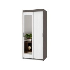 ТОМАС Шкаф-купе с зеркалом Анкор темный/светлый Т22 в Камышлове - kamyshlov.mebel24.online | фото