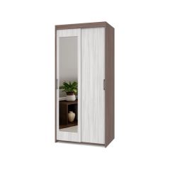 ТОМАС Шкаф-купе с зеркалом Шимо темный/светлый Т22 в Камышлове - kamyshlov.mebel24.online | фото