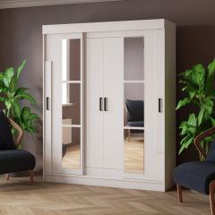 Шкаф-купе ТВИСТ Белый в Камышлове - kamyshlov.mebel24.online | фото