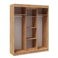 Шкаф-купе ТВИСТ Белый/Дуб крафт золотой в Камышлове - kamyshlov.mebel24.online | фото 2