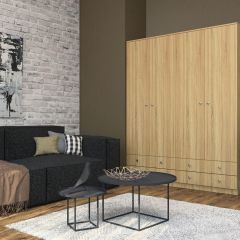 Шкаф Нина (М6) Дуб Сонома в Камышлове - kamyshlov.mebel24.online | фото