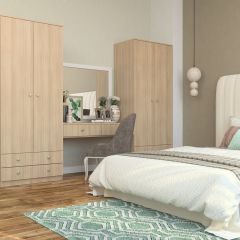 Шкаф Нина (М6) Ясень шимо светлый в Камышлове - kamyshlov.mebel24.online | фото