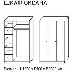 Шкаф распашкой Оксана 1200 (ЛДСП 1 кат.) в Камышлове - kamyshlov.mebel24.online | фото 2