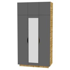 Шкаф с зеркалом "Аврора (H23_M)" в Камышлове - kamyshlov.mebel24.online | фото 19
