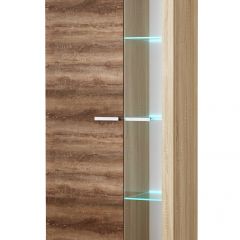 СОНАТА Шкаф ШВС-800 (Дуб сонома/Дуб сакраменто) в Камышлове - kamyshlov.mebel24.online | фото