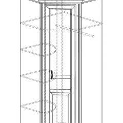 Шкаф угловой №562 "Алиса" (угол 875*875) в Камышлове - kamyshlov.mebel24.online | фото 2