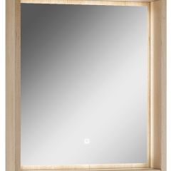 Шкаф-зеркало Nice 60 с подсветкой Домино (DN4706HZ) в Камышлове - kamyshlov.mebel24.online | фото 1