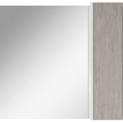 Шкаф-зеркало Uno 80 Дуб серый левый/правый Домино (DU1504HZ) в Камышлове - kamyshlov.mebel24.online | фото 5