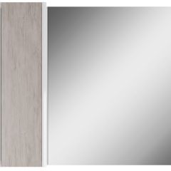 Шкаф-зеркало Uno 80 Дуб серый левый/правый Домино (DU1504HZ) в Камышлове - kamyshlov.mebel24.online | фото 2
