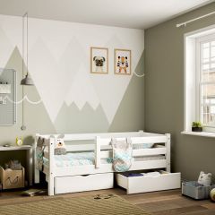 СОНЯ Детская кровать 1600 + 2 ящика (белая) в Камышлове - kamyshlov.mebel24.online | фото