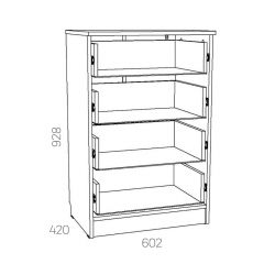 НМ 040.38 Х Комод "Оливия" в Камышлове - kamyshlov.mebel24.online | фото 3