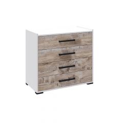 Спальня Соната Комод (Белый/Дуб юкон) в Камышлове - kamyshlov.mebel24.online | фото