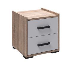 Спальня Соната Тумба прикроватная (дуб сонома/белый) в Камышлове - kamyshlov.mebel24.online | фото