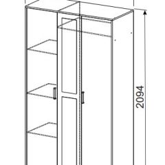 Спальный гарнитур МСП-1 (Ясень Анкор светлый) 1400 в Камышлове - kamyshlov.mebel24.online | фото 9