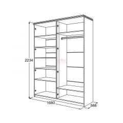 Спальный гарнитур Ольга-13 (модульный) в Камышлове - kamyshlov.mebel24.online | фото 31