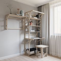 Стеллаж+стол Конструктор Арт.СRСт1-1 в Камышлове - kamyshlov.mebel24.online | фото 6