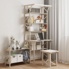 Стеллаж+стол со стойкой Конструктор Арт.СRСт2-1 в Камышлове - kamyshlov.mebel24.online | фото 4