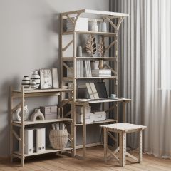 Стеллаж+стол со стойкой Конструктор Арт.СRСт2-1 в Камышлове - kamyshlov.mebel24.online | фото 6