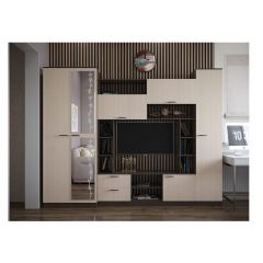 Стенка Марта 11 (Венге/Беленый дуб) в Камышлове - kamyshlov.mebel24.online | фото 3