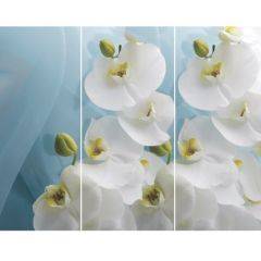 Стол Бостон-3 (Белая Орхидея) 1100/1420*700, опора Брифинг в Камышлове - kamyshlov.mebel24.online | фото 2