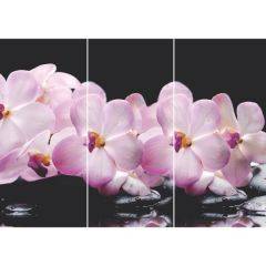 Стол Бостон-3 (Розовая Орхидея) 1100/1420*700, опора Брифинг в Камышлове - kamyshlov.mebel24.online | фото 2