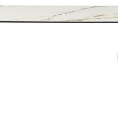 Стол BRONTE 220 KL-188 Контрастный мрамор матовый, итальянская керамика/ Шампань, ®DISAUR в Камышлове - kamyshlov.mebel24.online | фото 2